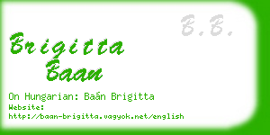 brigitta baan business card