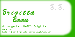 brigitta baan business card